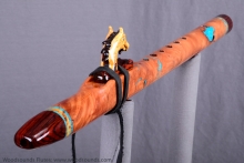 Western Red Cedar Burl Native American Flute, Minor, Mid B-4, #K23G (0)